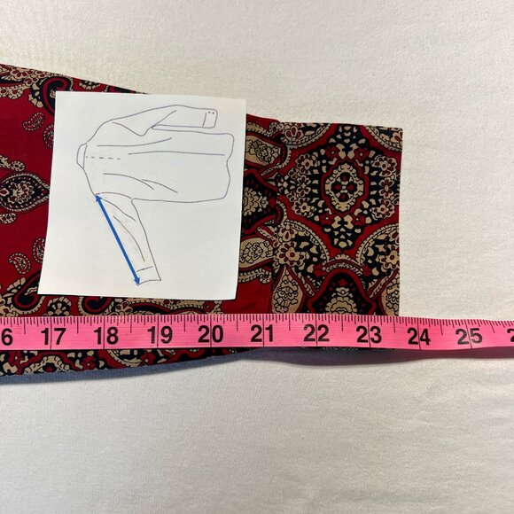❤️Jones New York Signature Women's 100% Cotton Shirt – Size XL Rich red  paisley - Picture 10 of 10